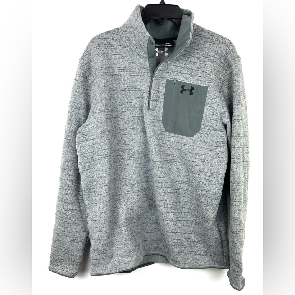Under Armour Men’s Grey Long Sleeve Sweatshirt Size Large